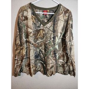 SHE Women's Camoflage Long Sleeve Hunting Shirt Size XXL 2XL